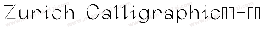 Zurich Calligraphic字体字体转换